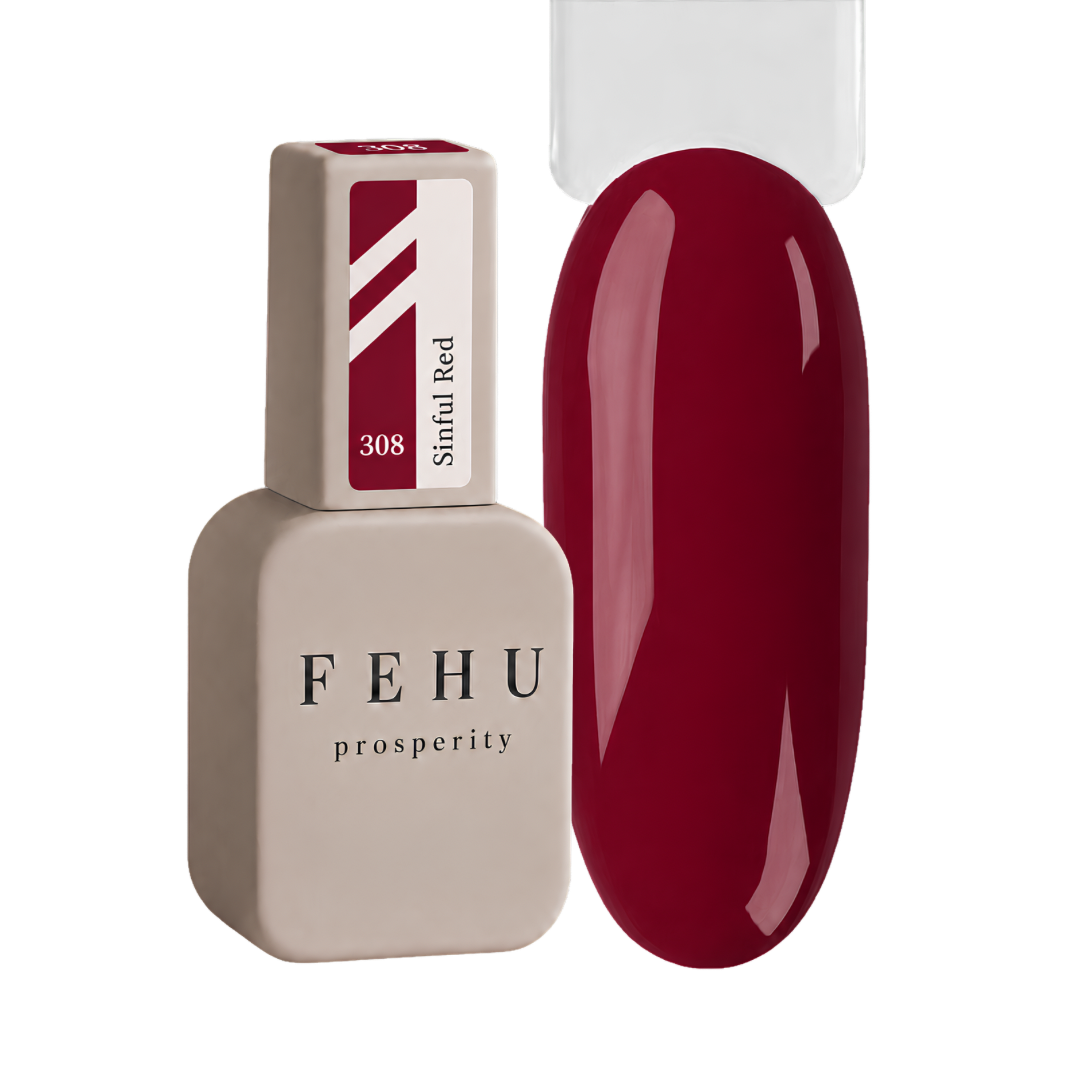 Gel Polish #308 Sinful Red, 12 ml.