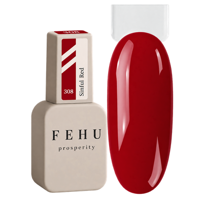 Gel Polish #308 Sinful Red, 12 ml.