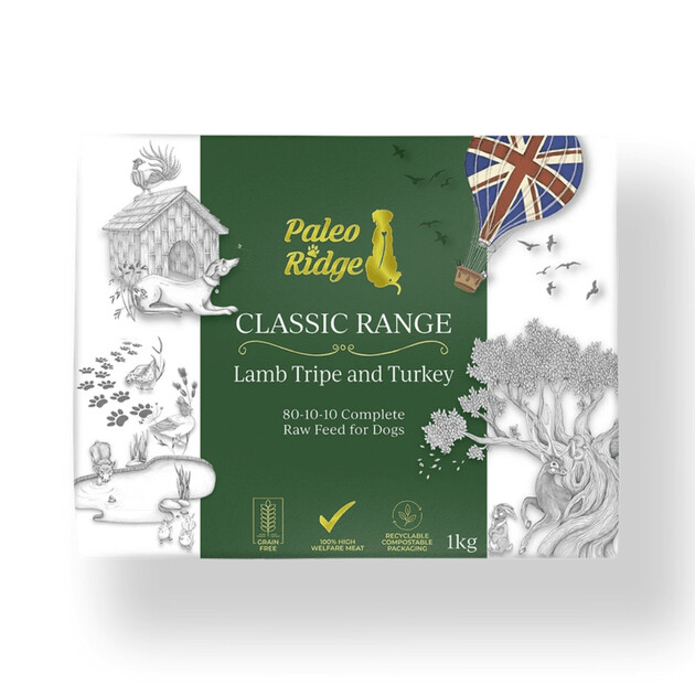 Paleo Ridge Classic Lamb Tripe & Turkey 1kg