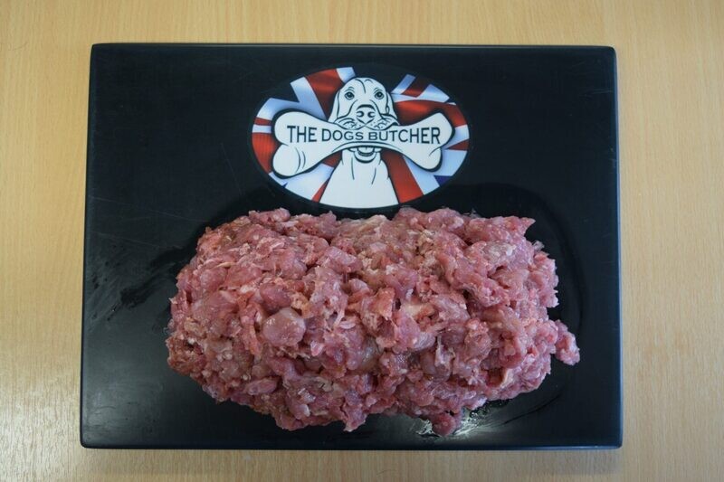 The Dog's Butcher Veal Mince with Duck necks.