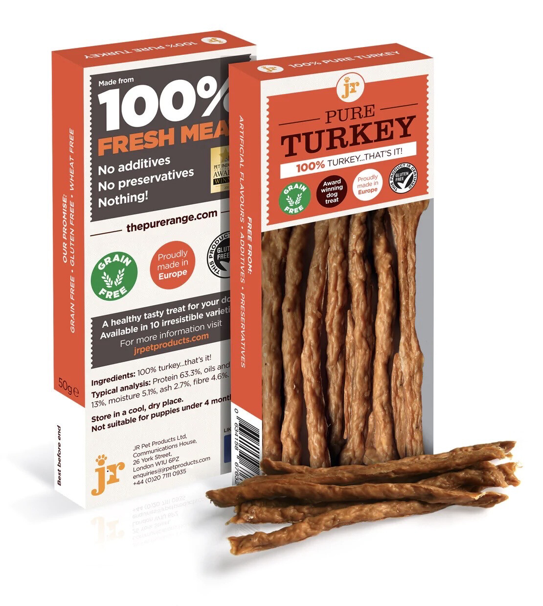JR Pure Turkey Sticks 50g