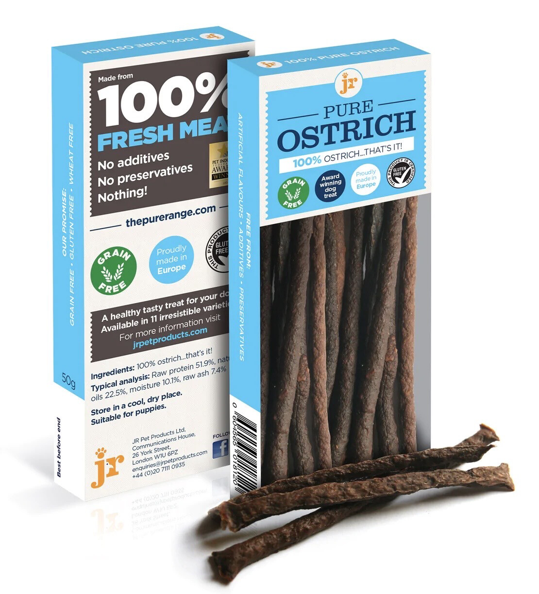 JR Pure Ostrich Sticks 50g