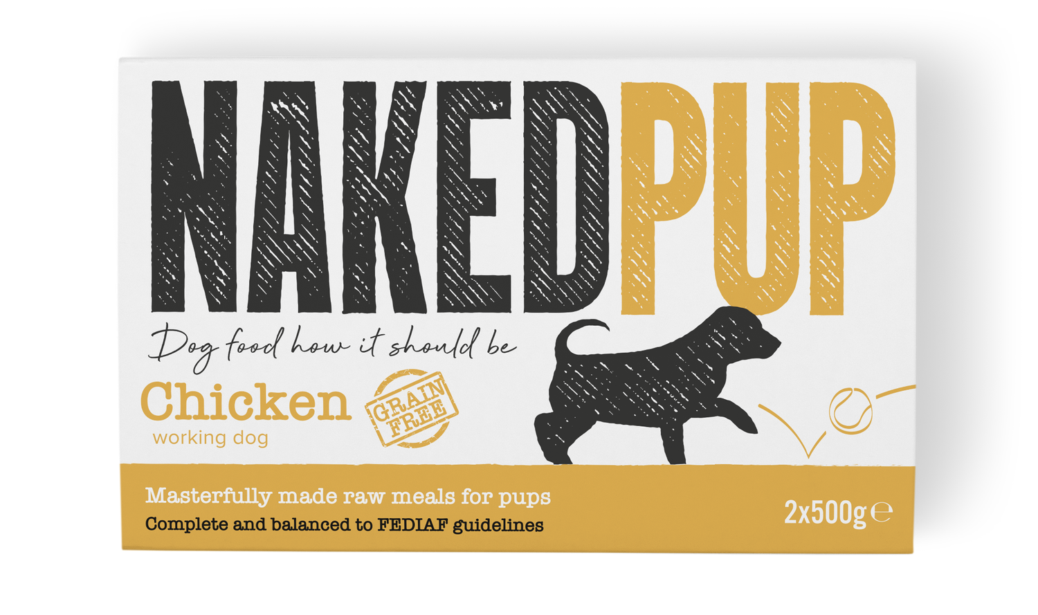 Naked Dog Pup Chicken 2x500g