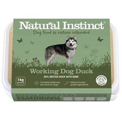 Natural Instinct Working Dog Duck 2x 500g