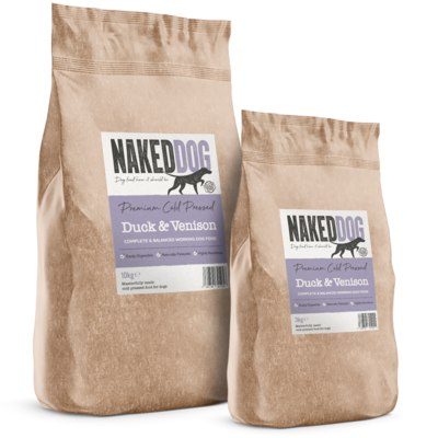 Naked Dog Cold Pressed- Duck & Venison 3kg