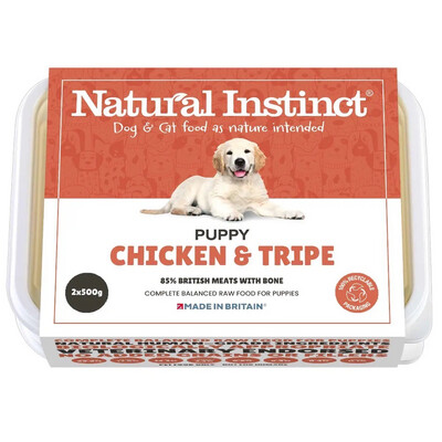 Natural Instinct Puppy Chicken & Tripe 2x500g