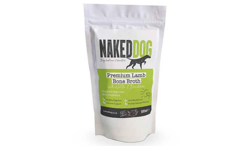 Naked Dog Premium Lamb Bone Broth With Nettle & Dandelion 500ml