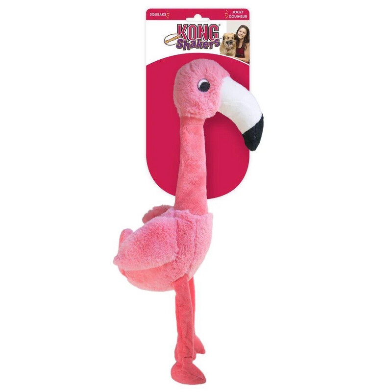 Kong Shaker Flamingo Small