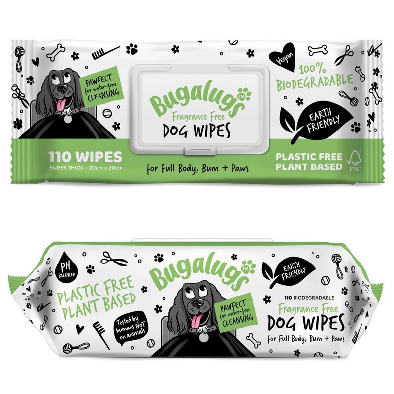 Bugalugs Fragrance Free wipes 110