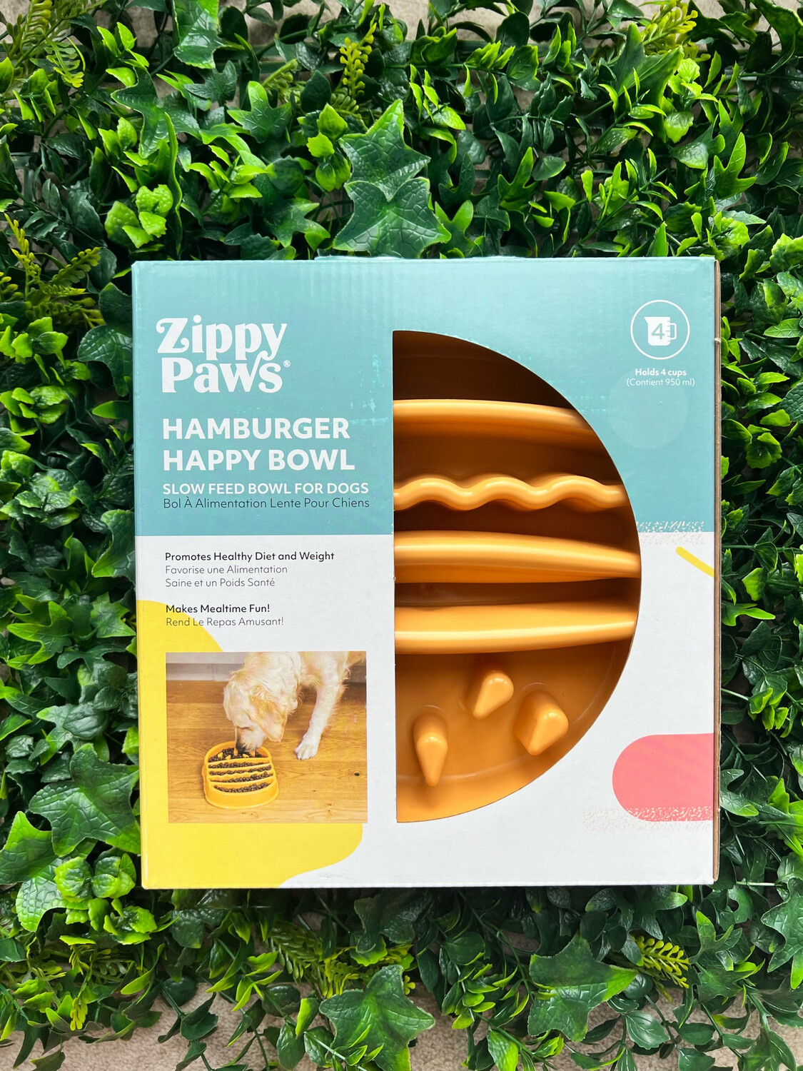 Zippypaws Happy Bowl - Hamburger