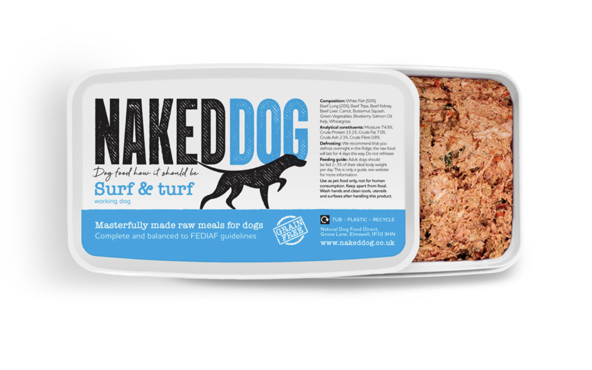 Naked Dog Pup Surf &Turf 2x500g