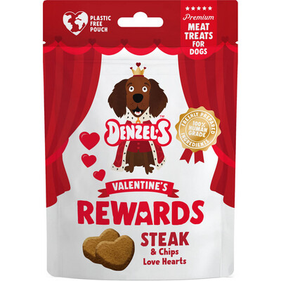 Denzels’s Valentine’s Rewards - Steak & Chips Love Hearts