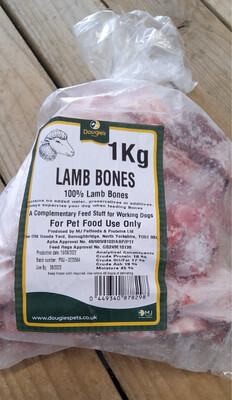Dougies Lamb Bones 1kg