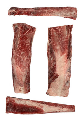 Premium Raw Treats Beef Rib Bones 4 Pcs
