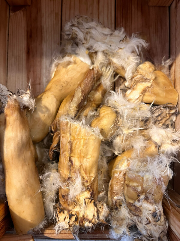 Rabbit Skin With Fur 15cm