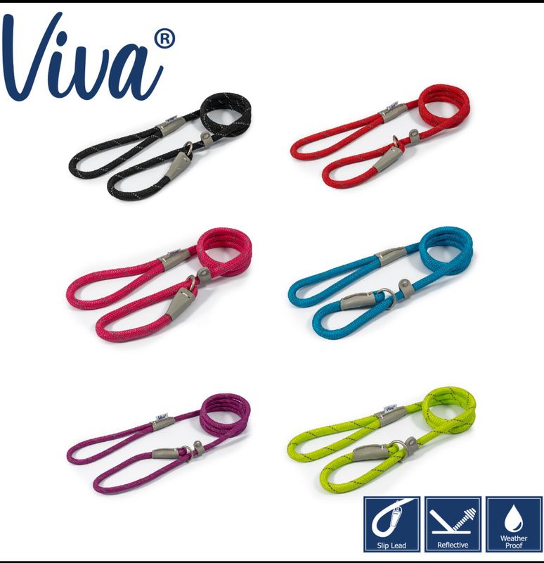 Ancol Viva Rope Slip Lead 120cm X 1cm