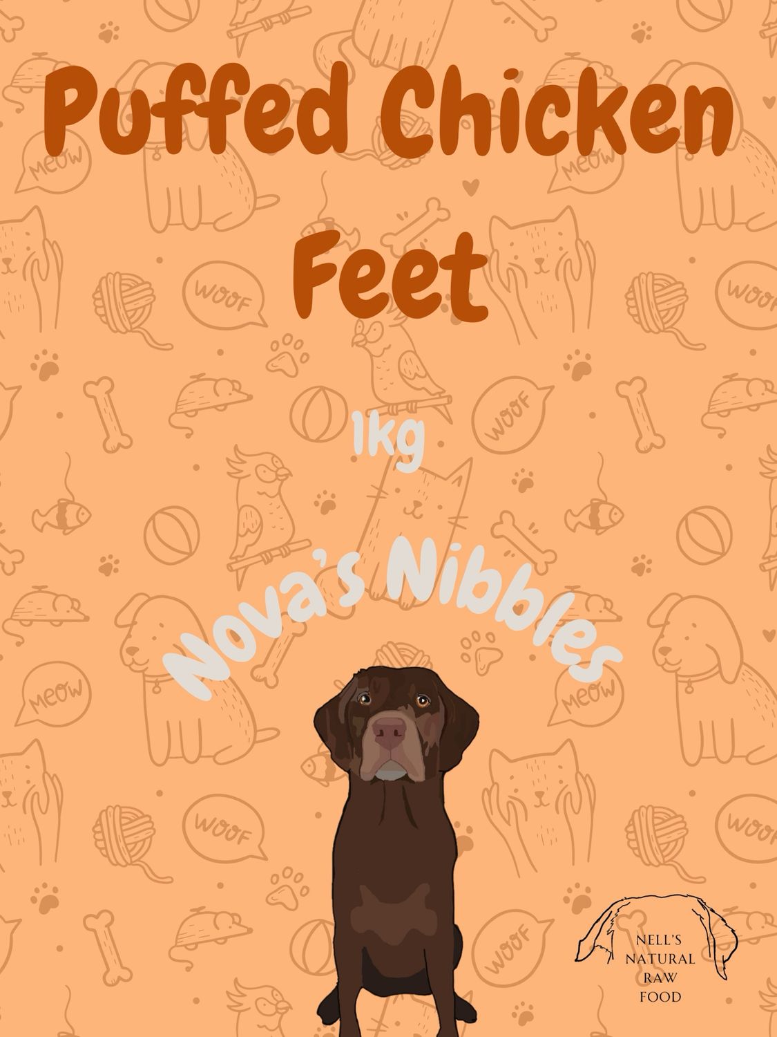 Puffed Chicken Feet 1Kg