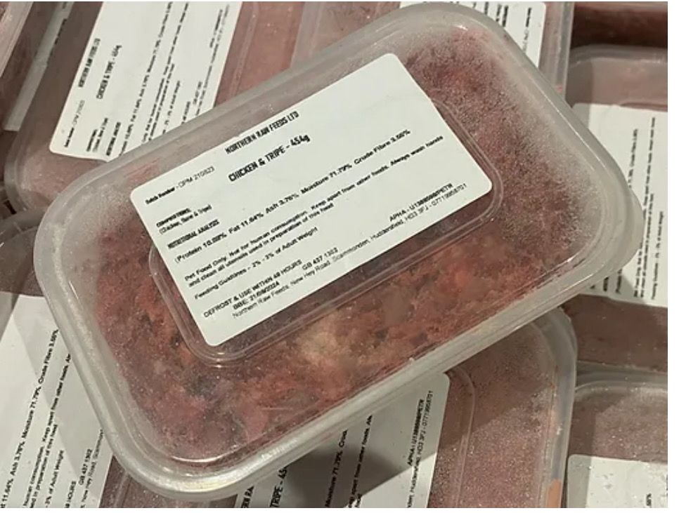Northern Raw Feeds Chicken & Tripe 454g