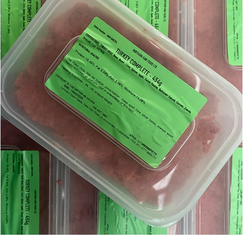 Northern Raw Feeds Turkey Complete 454g