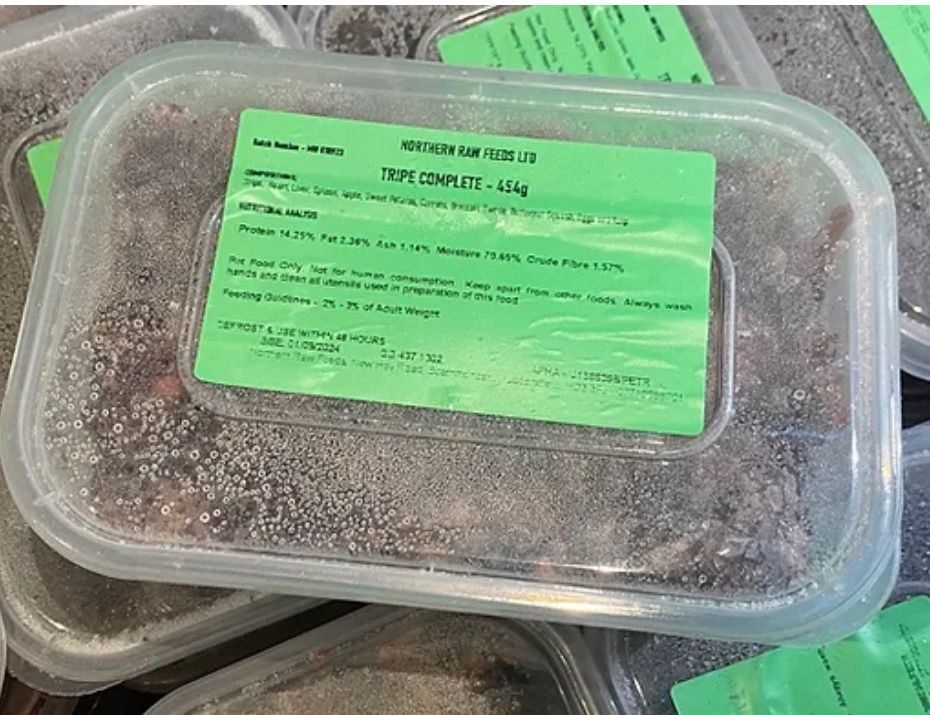 Northern Raw Feeds Tripe Complete 454g
