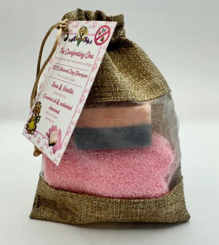 Tilly & Family Natural Dog Shampoo Bar- Rose & Vanilla For The “extra Dirty dawg “  30g