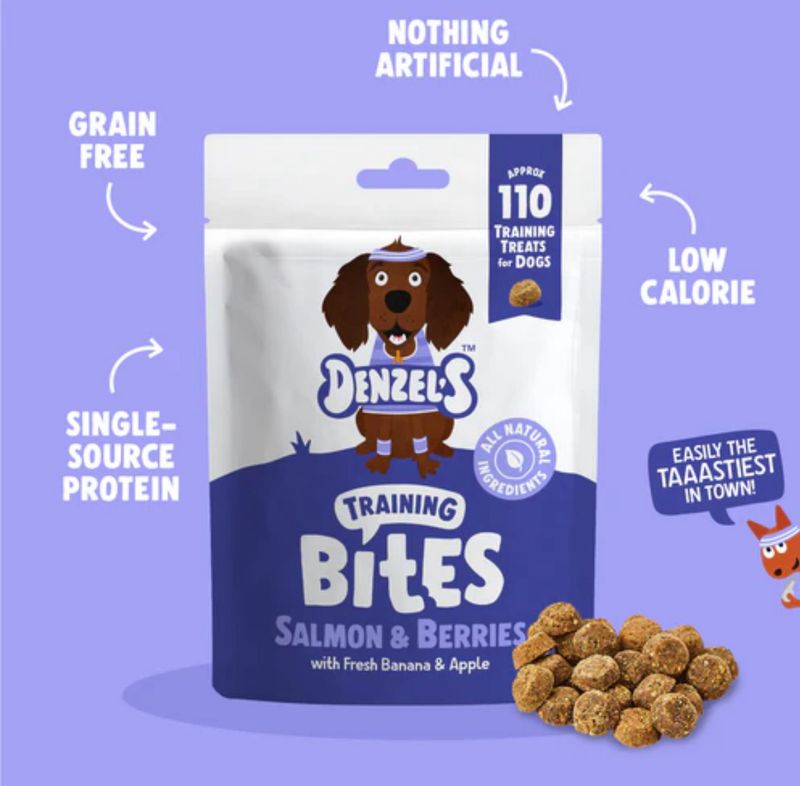 Denzel’s Training Bites- Banana, Berries & Salmon