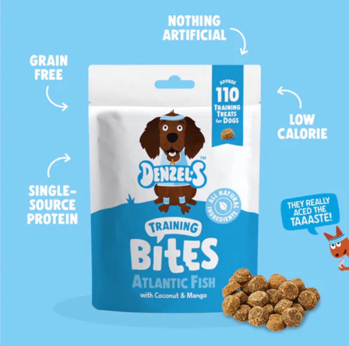 Denzels Training Bites- Atlantic Fish With Coconut & Mango