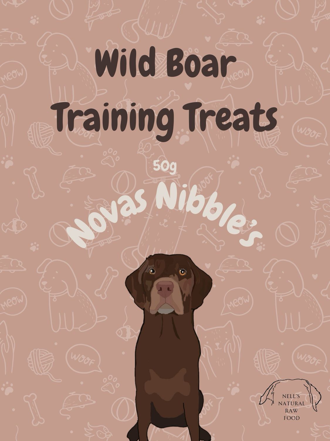 Training Treats 100% Wild Boar 50g