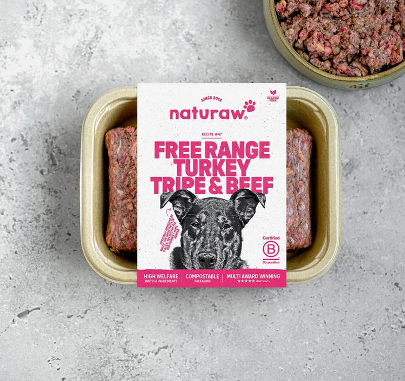 Naturaw Turkey, Tripe & Beef 500g