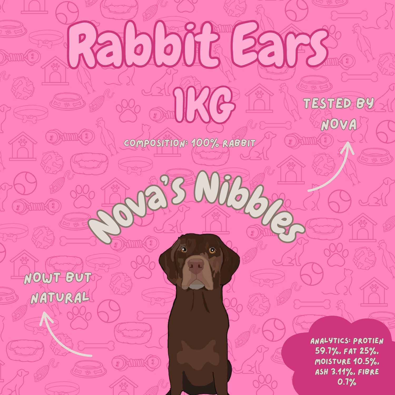 Hairy Rabbit Ears 1kg