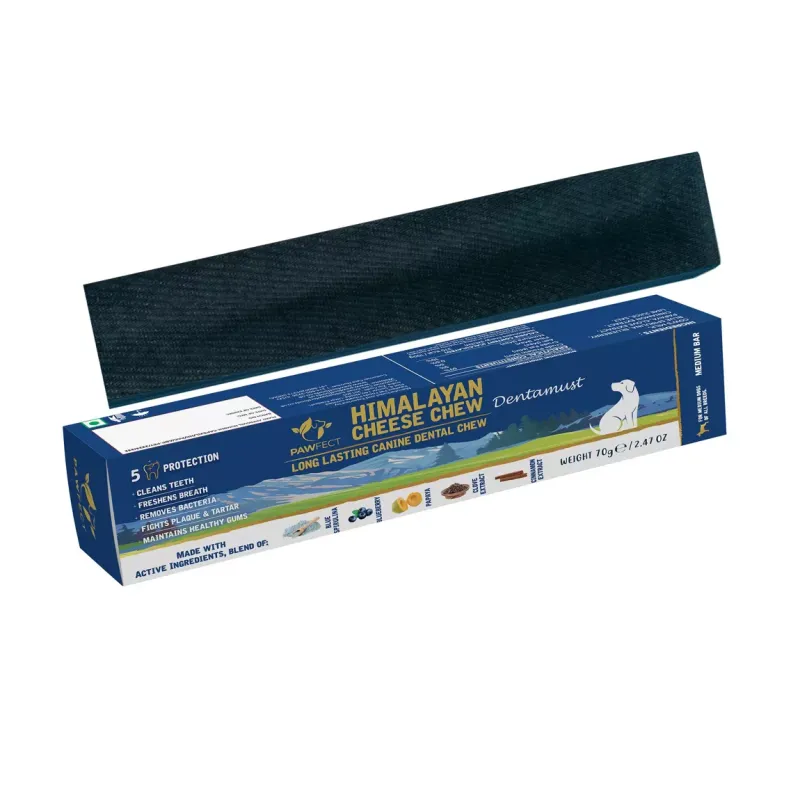 Pawfect Foods Himalayan Cheese Chew with Blueberry & Papaya Medium 70g