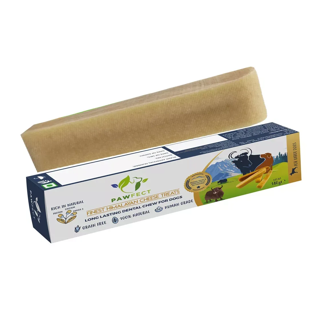 Pawfect Foods Himalayan Cheese Chew 140g Large