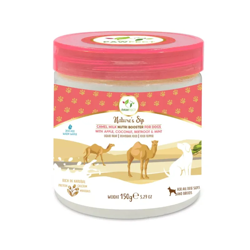 Pawfect Food Camel Milk Powder with Apple, Coconut, Beetroot & Mint.