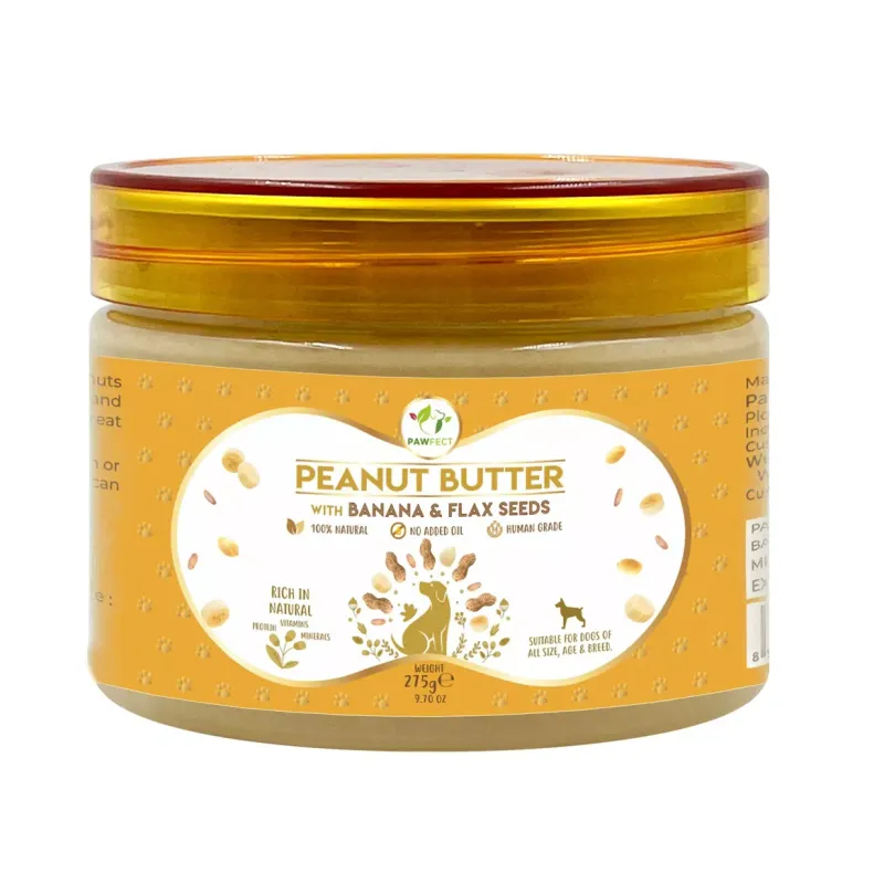 Pawfect Food Peanut Butter with Banana & Flaxseeds 275g