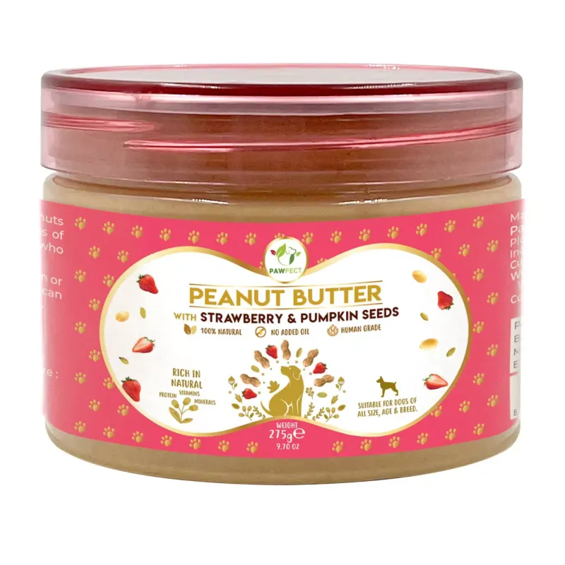 Pawfect Food Peanut Butter with Strawberry & Pumpkin Seeds 275g