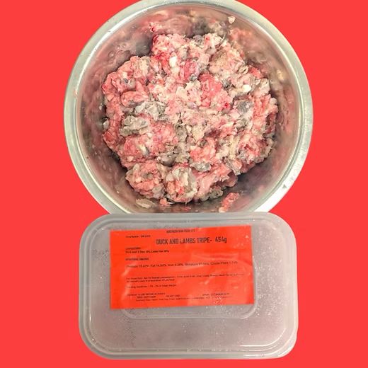 Northern Raw Feeds Duck & Lamb Tripe 454g