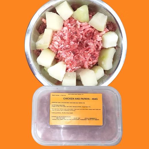Northern Raw Feeds Chicken & Papaya 454g