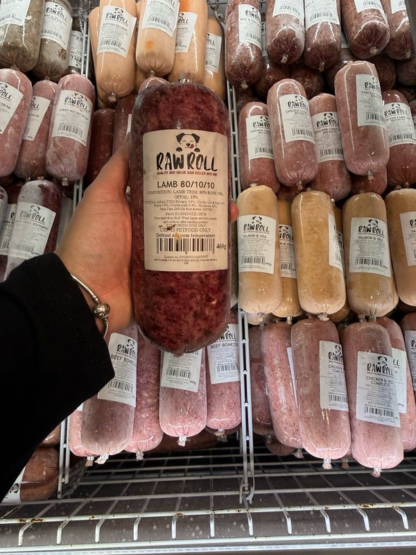 Just Natural Raw Roll- Lamb 80/10/10 460g