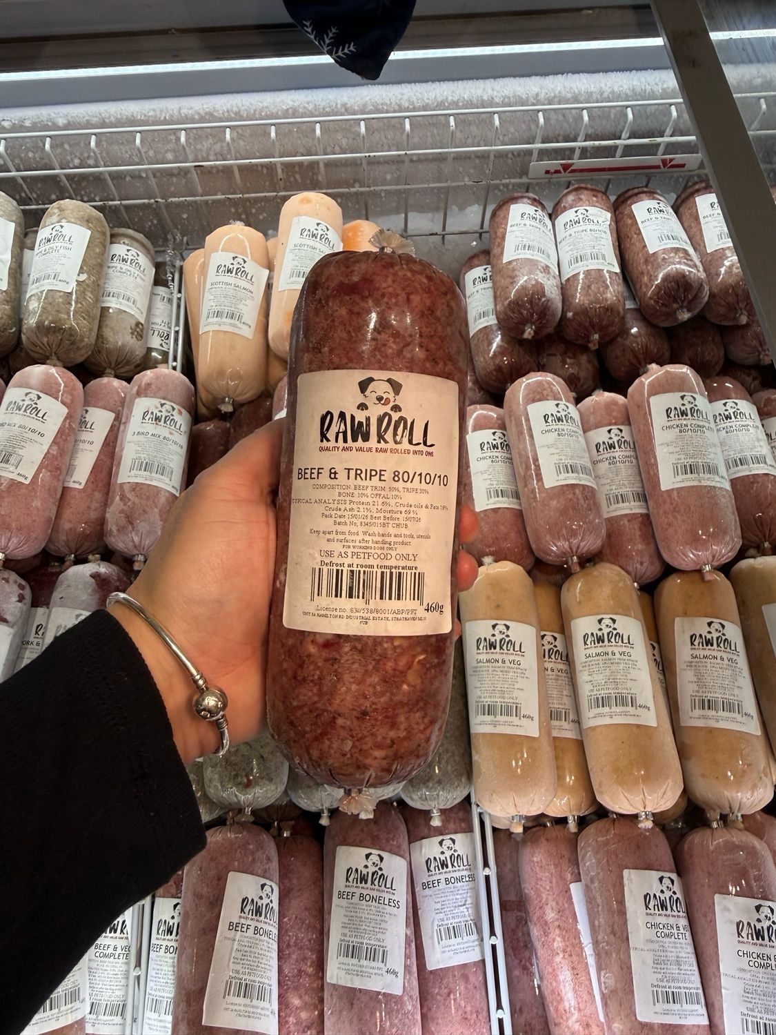 Just Natural Raw Roll - Beef & Tripe 80/10/10 460g