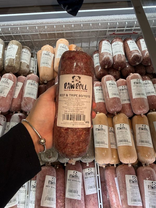 Just Natural Raw Roll - Beef & Tripe 80/10/10 460g