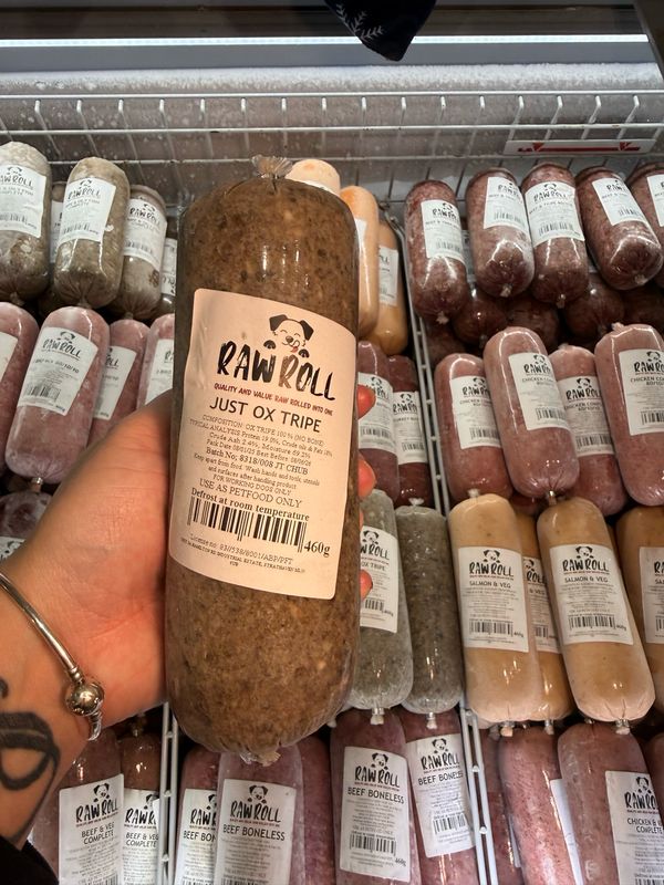 Just Natural Raw Rolls - Just Ox Tripe 460g