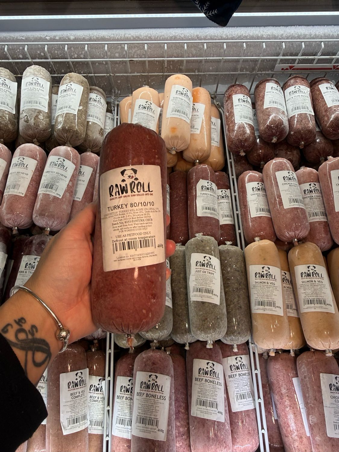 Just Natural Raw Roll- Turkey 80/10/10 460g