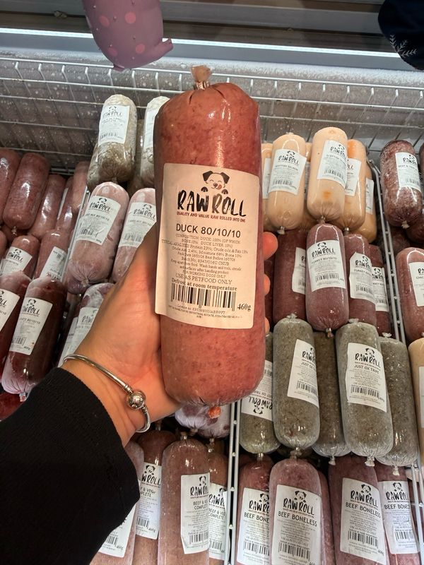 Just Natural Raw Roll- Duck 80/10/10 460g