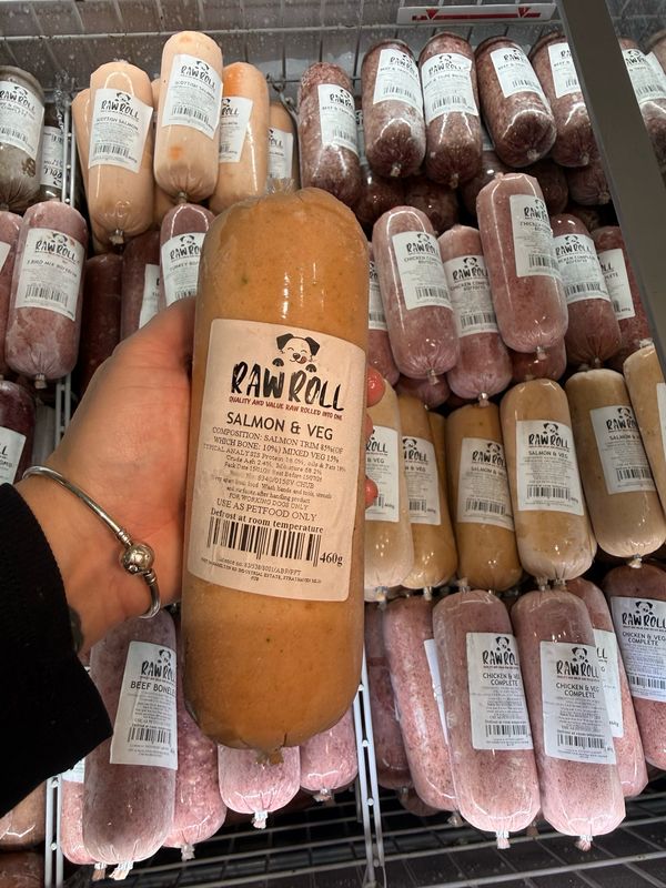 Just Natural Raw Roll - Salmon & Veg 460g