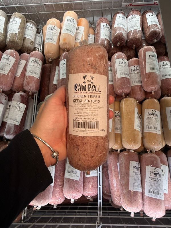Just Natural Raw Roll- Chicken, Tripe & Offal 460g