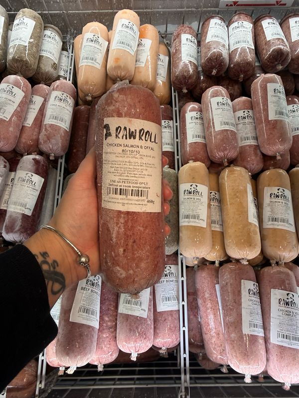 Just Natural Raw Roll - Chicken, Salmon & Offal 460g