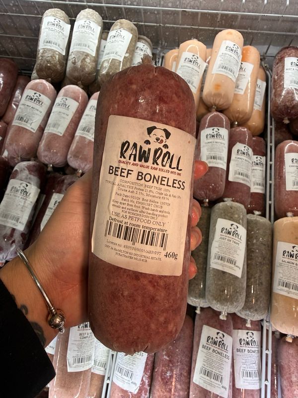 Just Natural Raw Rolls- Beef Boneless 460g