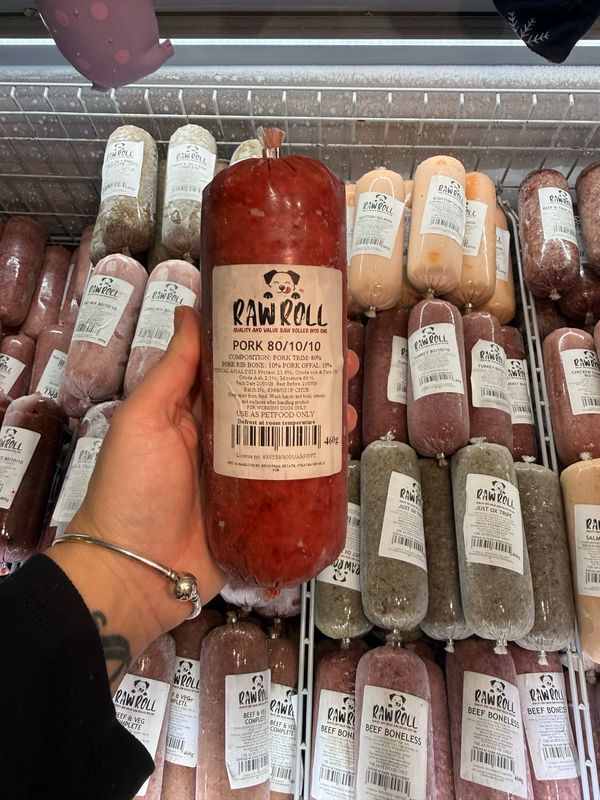 Just Natural Raw Roll - Pork 80/10/10 460g