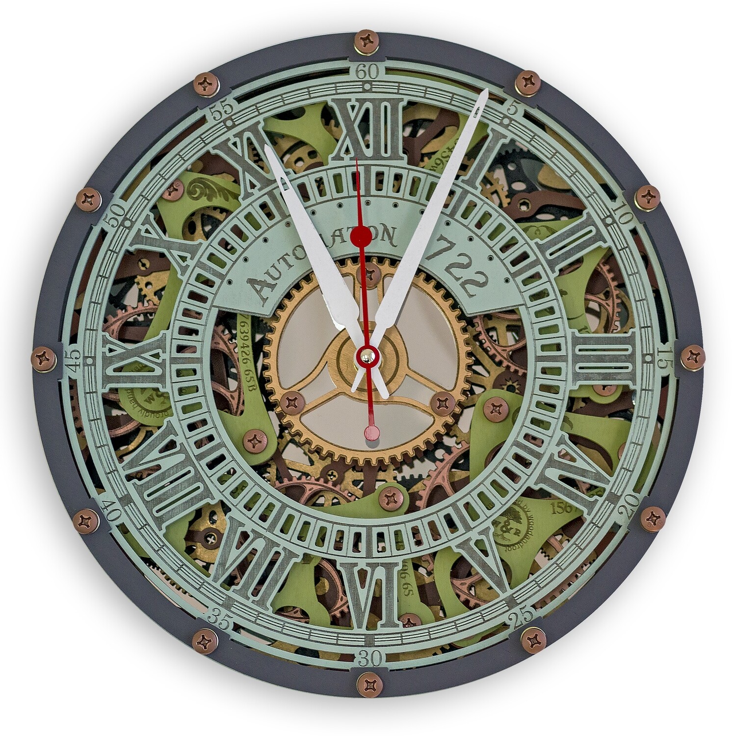 Часы настенные Автоматон 1722 Зеленая Пастель