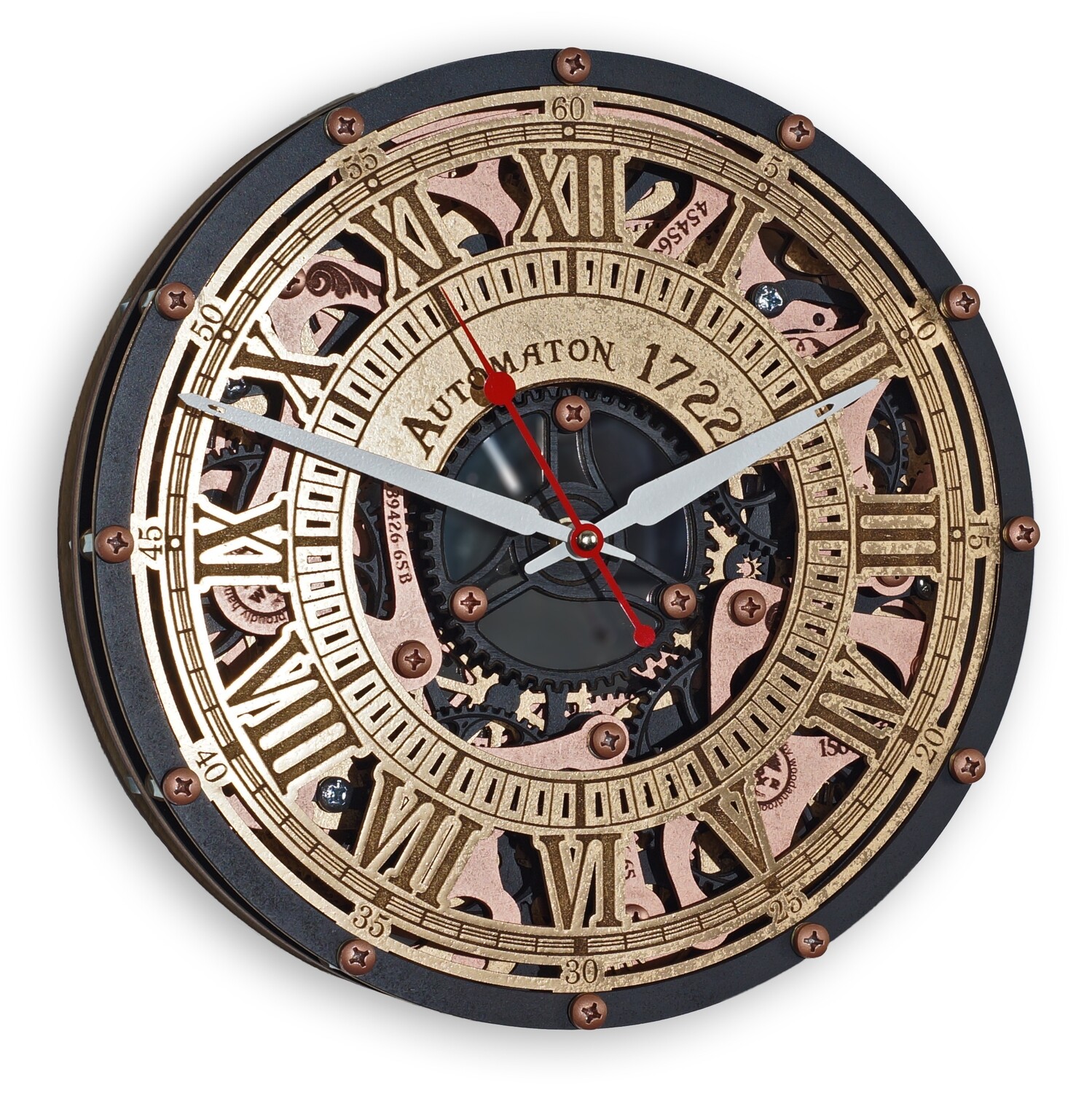 Часы настенные Автоматон 1722 Черное Золото